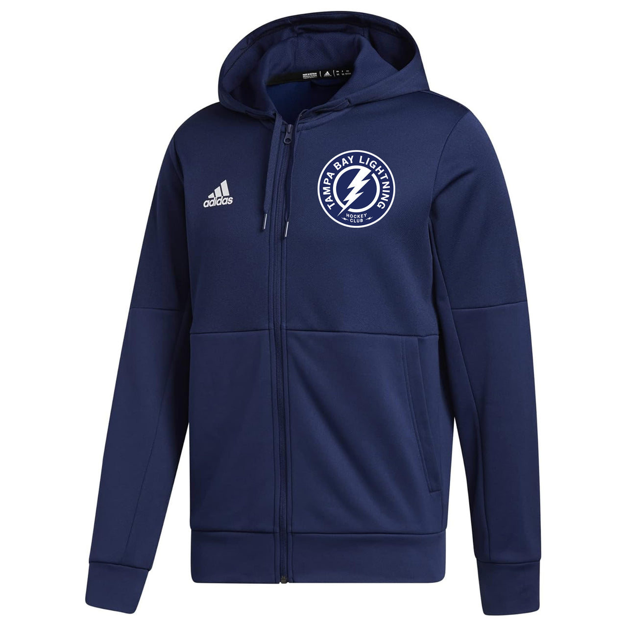 Men's adidas Tampa Bay Lightning Full Zip Team Issue Hoodie (L ONLY)