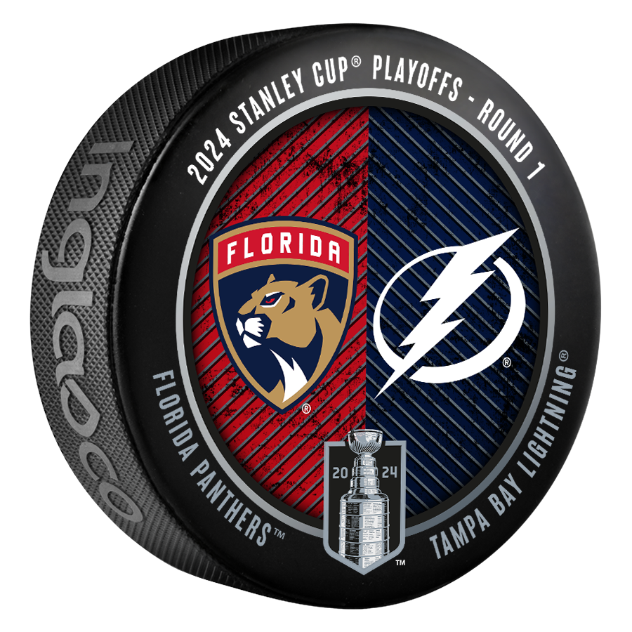 Tampa Bay Lightning 2024 Playoffs Round 1 Match-Up Puck