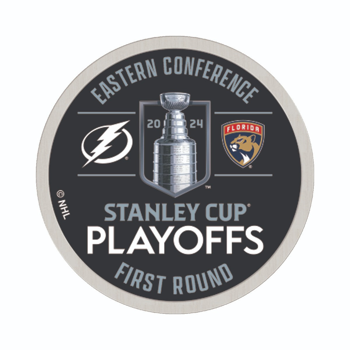 Tampa Bay Lightning 2024 Playoffs Round 1 Match-Up Lapel Pin