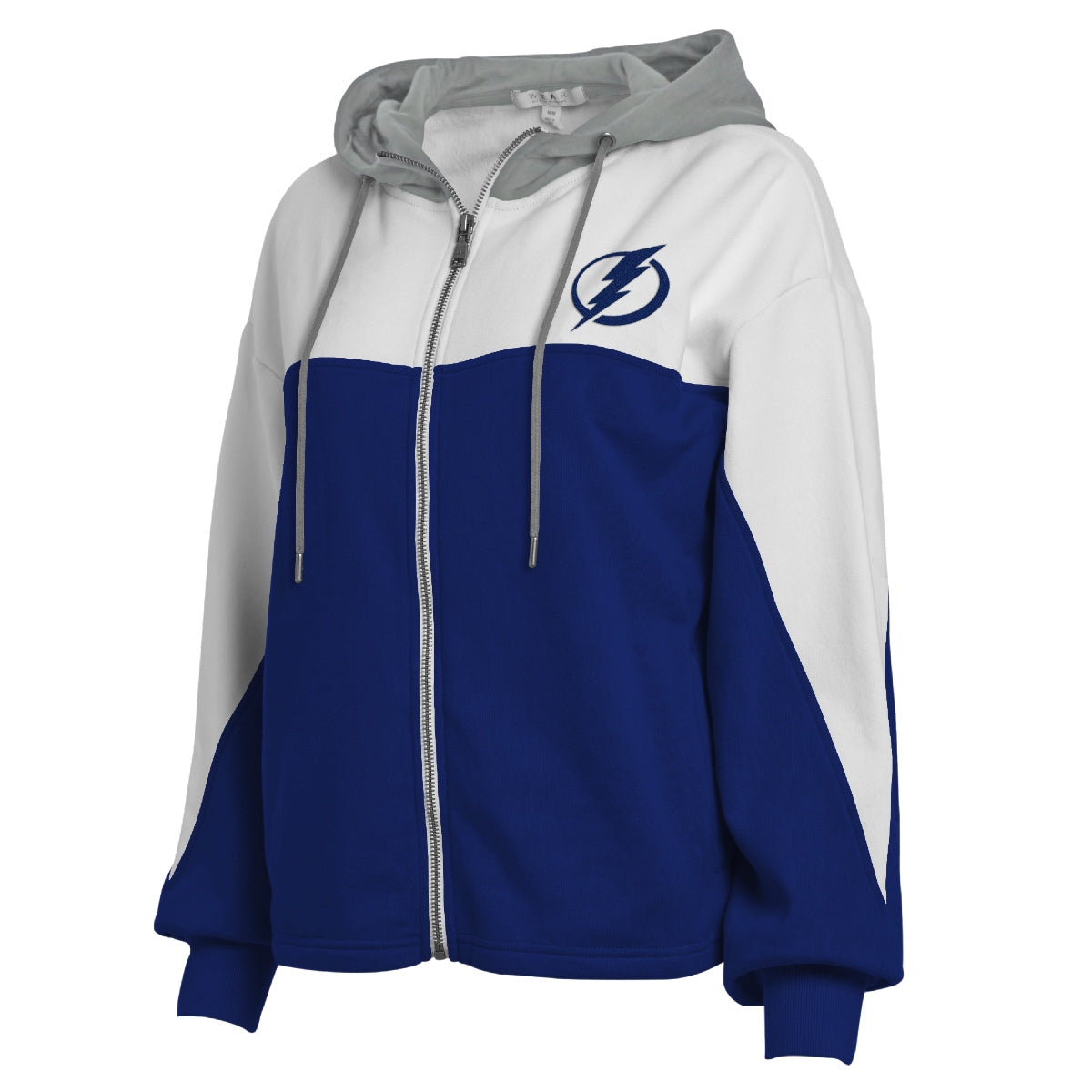 Women's Tampa Bay Lightning WEAR by Erin Andrews Color Block Full Zip Hoodie