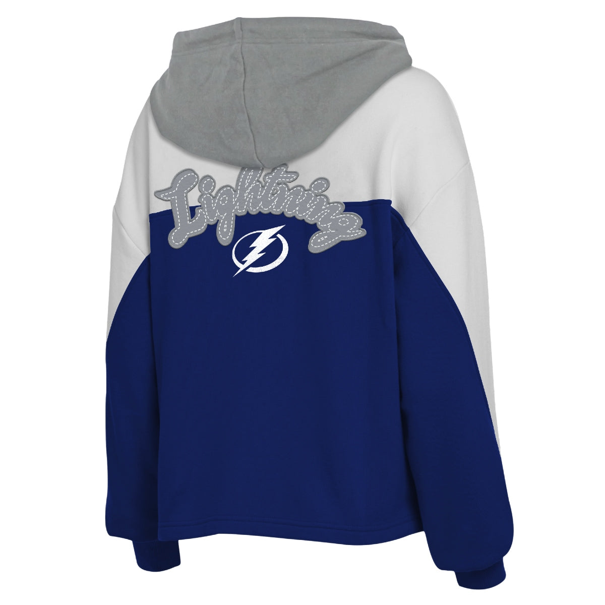 Women's Tampa Bay Lightning WEAR by Erin Andrews Color Block Full Zip Hoodie