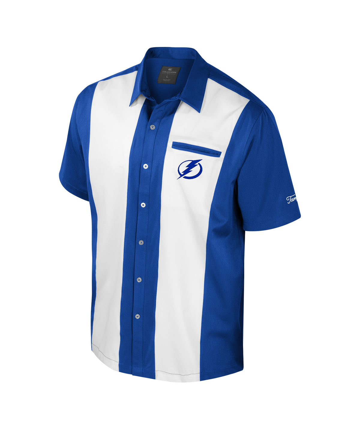 Men's Tampa Bay Lightning Striped Bowling Shirt