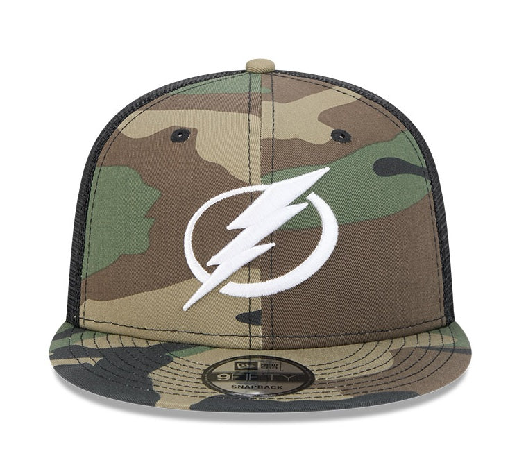 Tampa Bay Lightning New Era 9Fifty Woodland Camo Adjustable Trucker Hat