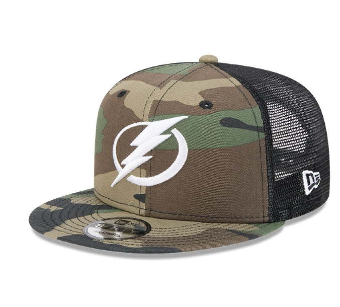 Tampa Bay Lightning New Era 9Fifty Woodland Camo Adjustable Trucker Hat