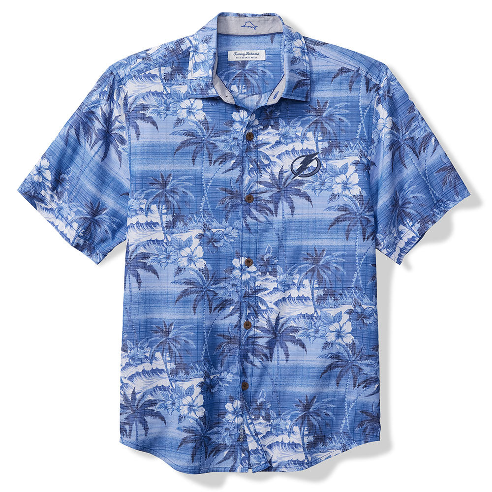 Men's Tampa Bay Lighting Tommy Bahama Sport Coconut Point Isla Palmetta Shirt