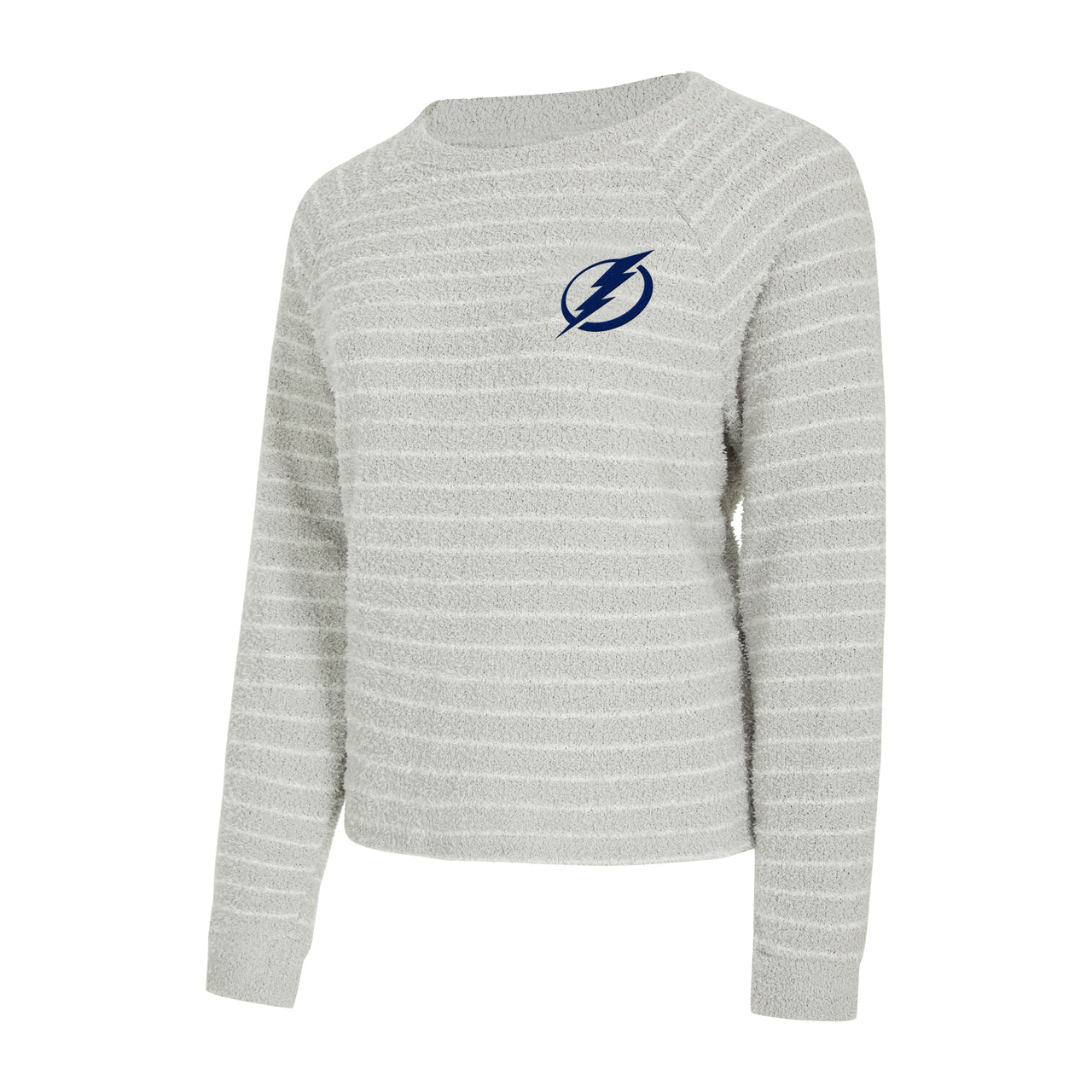 Women's Tampa Bay Lightning Concepts Sport Ventura Chenile Striped Long Sleeve Pullover