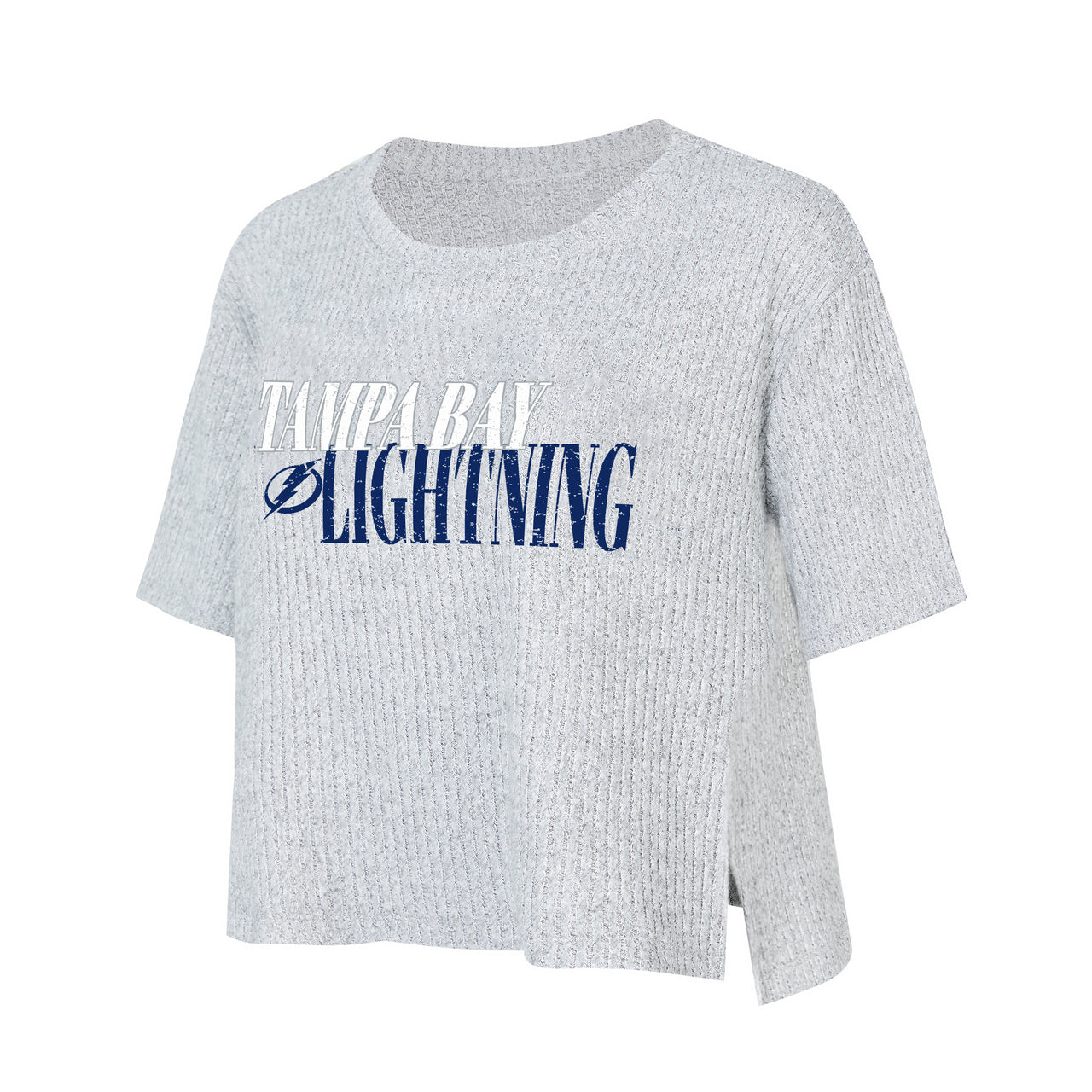 Women's Tampa Bay Lighting Concepts Sport Juniper Rib Knit Short Sleeve Tee