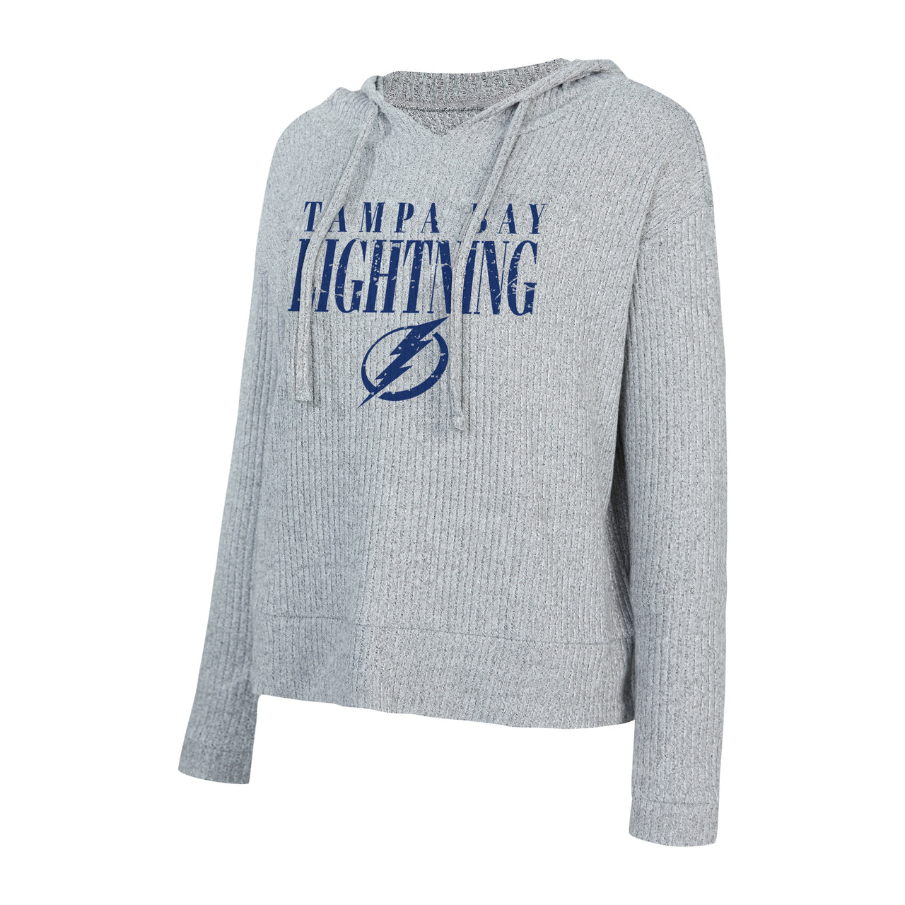 Women's Tampa Bay Lighting Concepts Sport Juniper Rib Knit Long Sleeve Hoodie