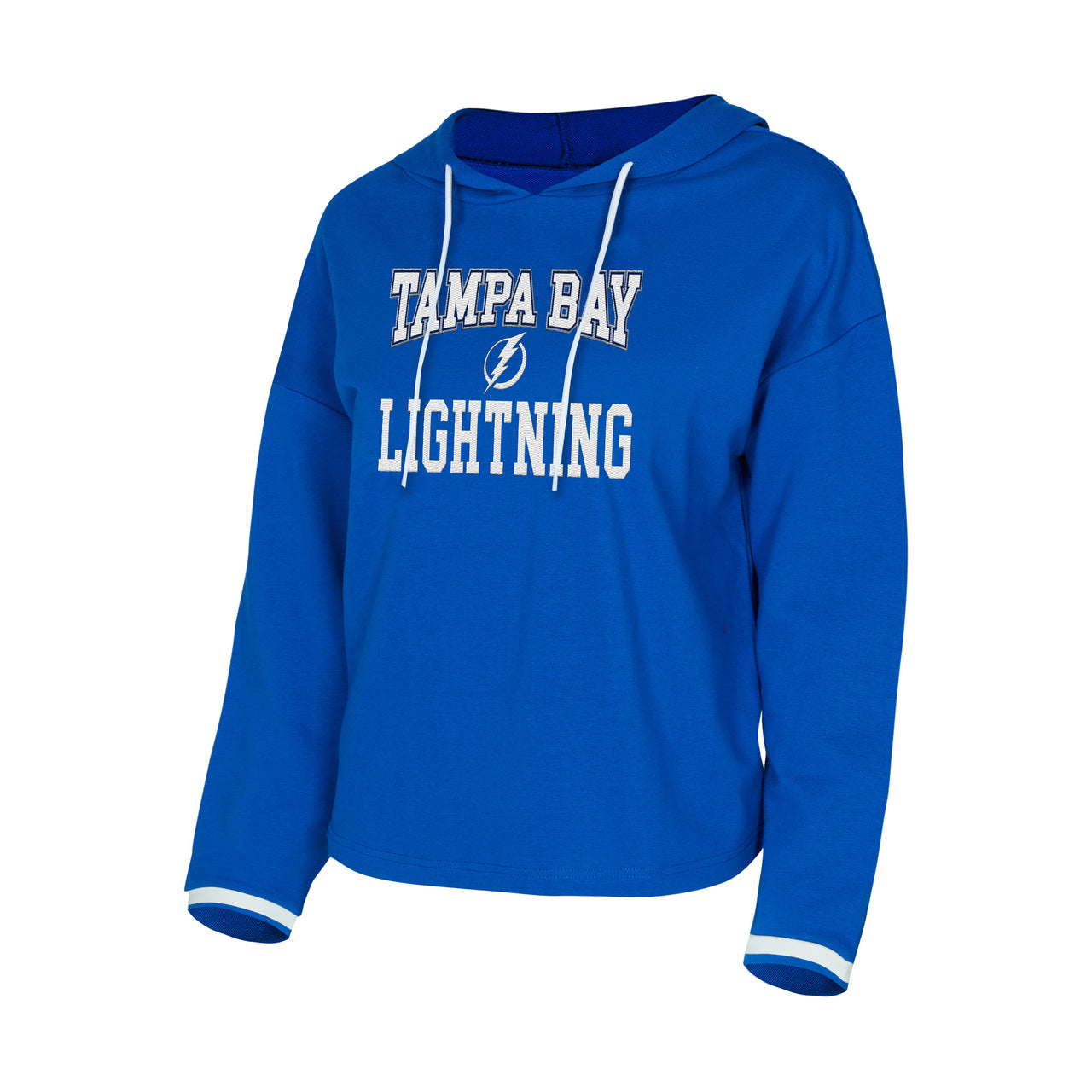 Women's Tampa Bay Lighting Concepts Sport Borough French Terry Long Sleeve Hoodie