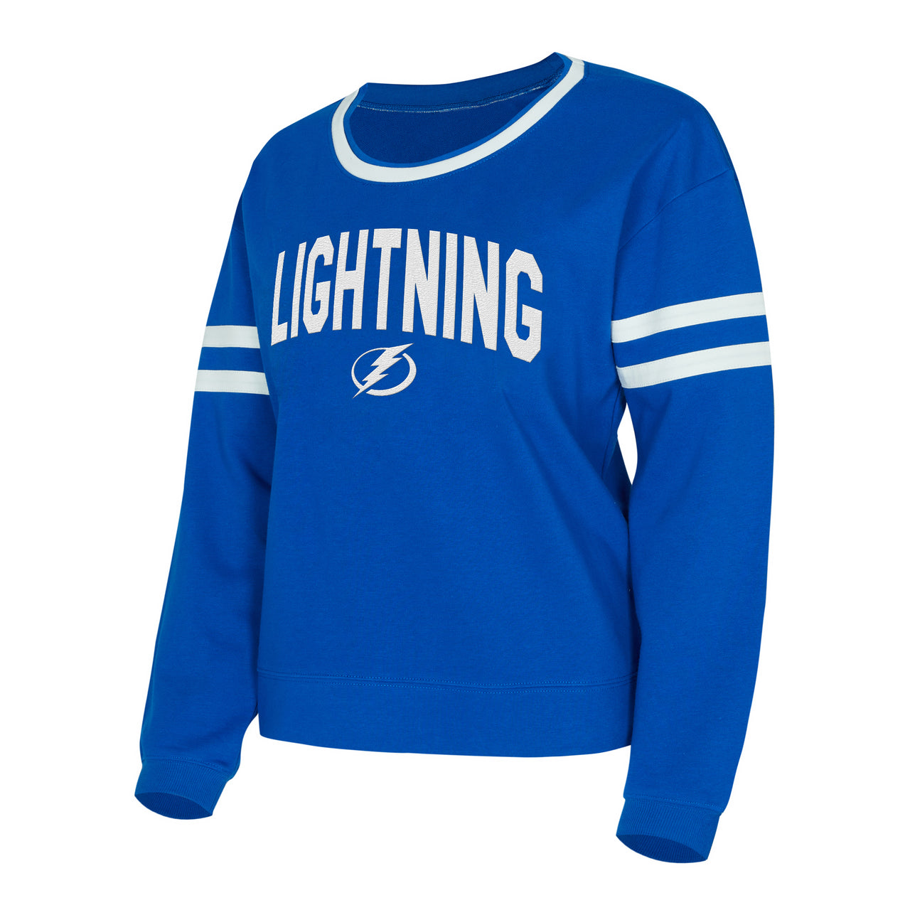Women's Tampa Bay Lighting Concepts Sport Borough French Terry Long Sleeve Tee