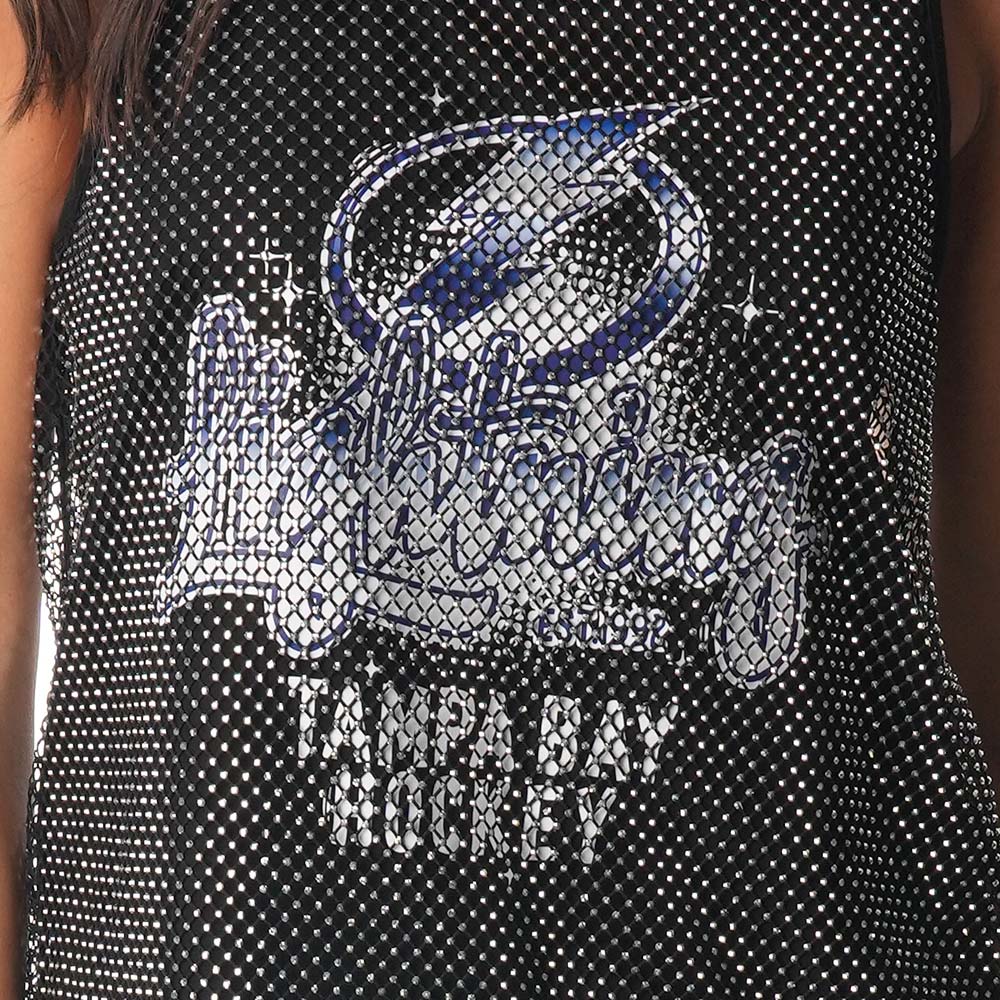 Women's Tampa Bay Lightning The Wild Collective Rhinestone Jeweled Tank