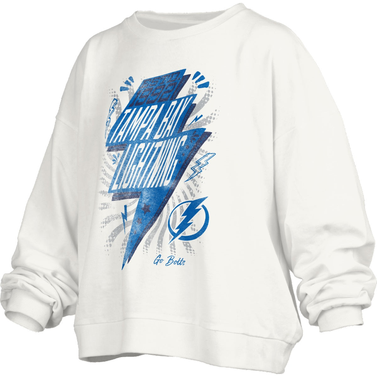 Women's Tampa Bay Lightning Bolt Lover Graphic Fleece Crew