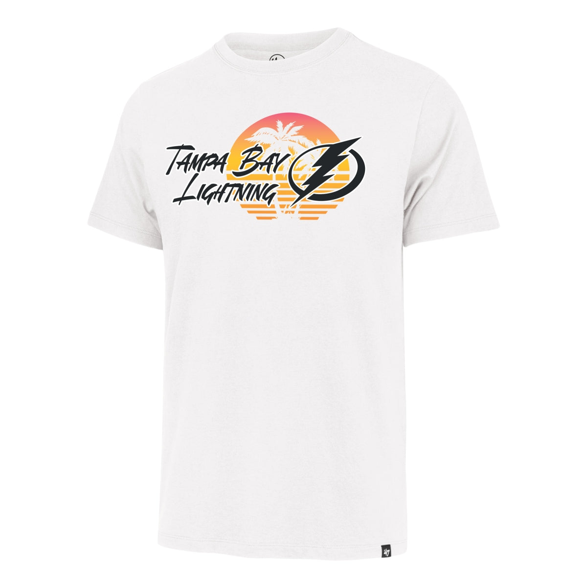 Men's Tampa Bay Lightning '47 Franklin Sunset White Graphic Tee