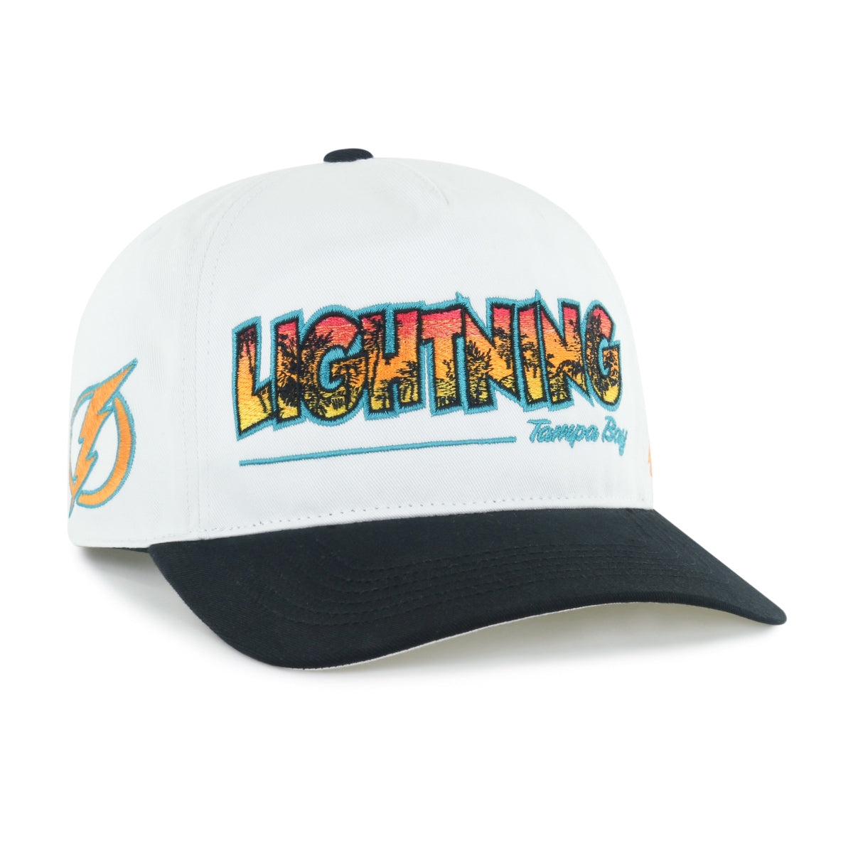 Tampa Bay Lightning '47 Adjustable White Hitch Sunset Hat