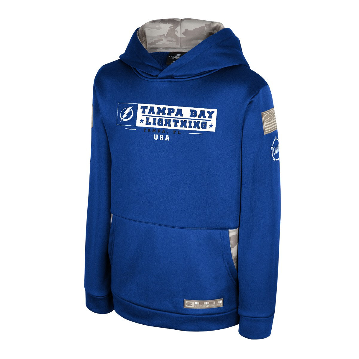 Youth Tampa Bay Lightning Colosseum Military Appreciation Fleece Hoodie