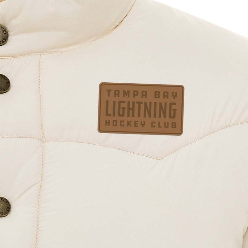 Unisex Tampa Bay Lightning Sportiqe Poly Fill Jacket with Leather Patch