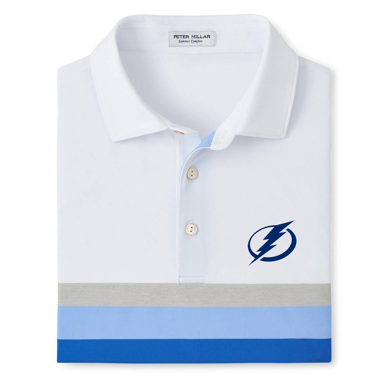 Men's Tampa Bay Lightning Peter Millar Fulton Performance Jersey Polo