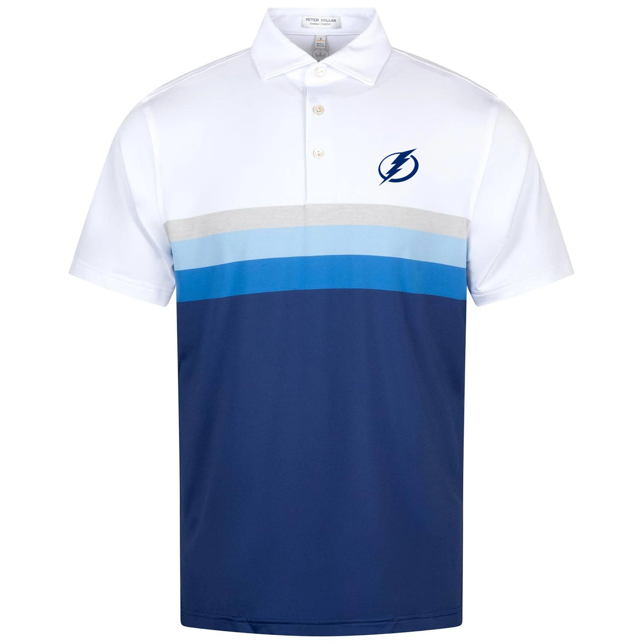 Men's Tampa Bay Lightning Peter Millar Fulton Performance Jersey Polo