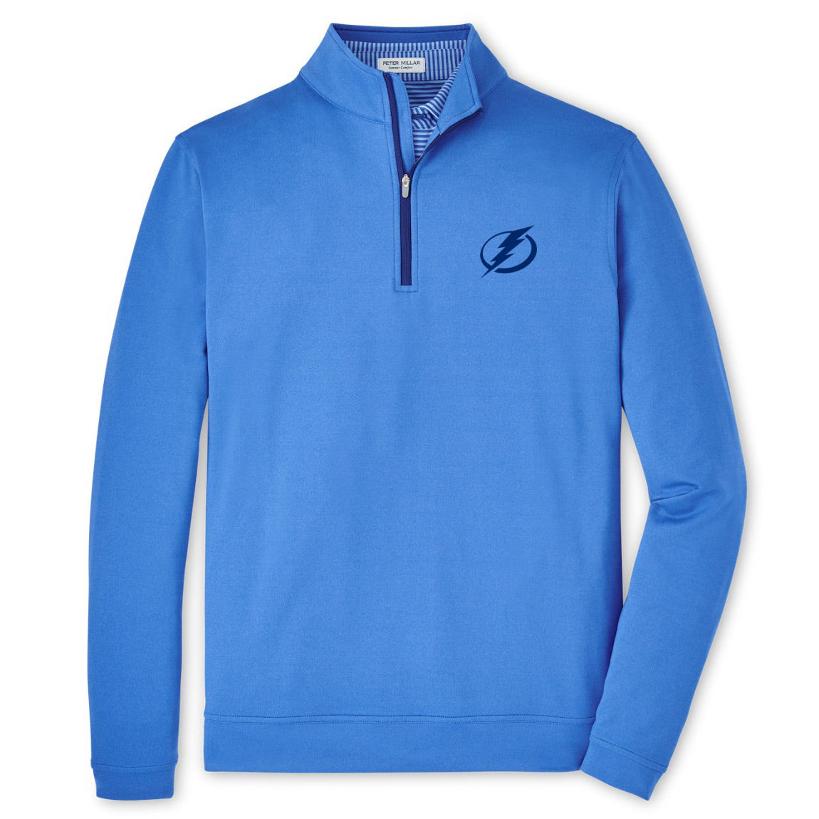 Men's Tampa Bay Lightning Peter Millar Perth Melange Performance 1/4 Zip