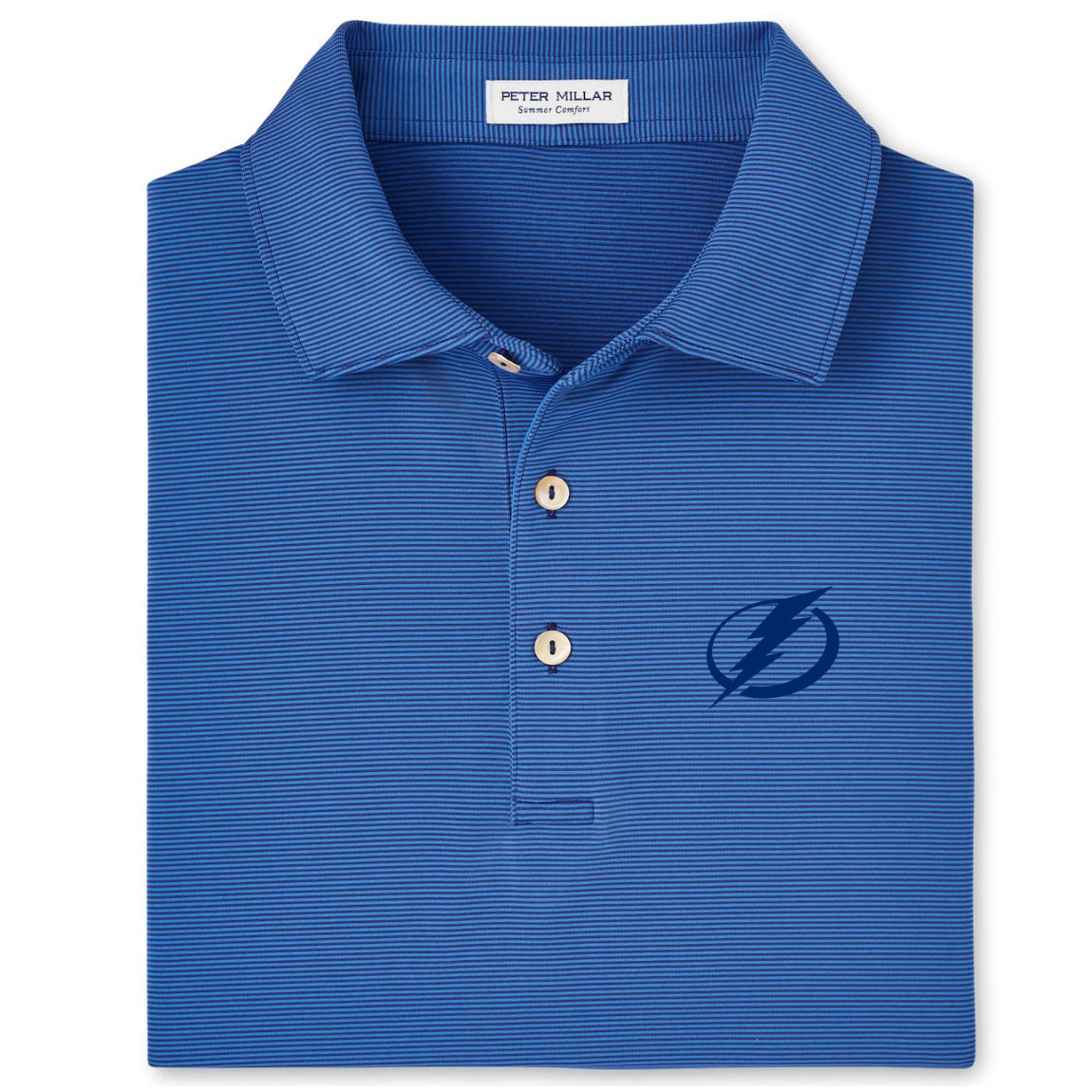 Men's Tampa Bay Lightning Peter Millar Jubilee Navy Performance Jersey Polo