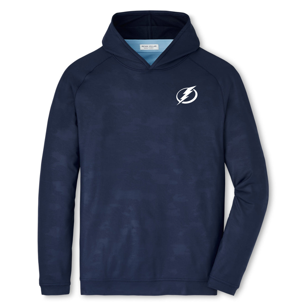 Men's Tampa Bay Lightning Peter Millar Pine Camo Long Sleeve Performance Hoodie