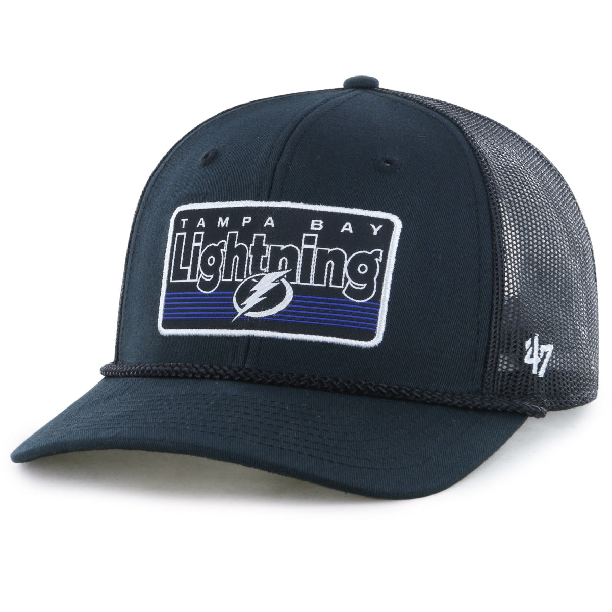 Ampa Rope Tampa Bay Lightning '47 Adjustable Mainline Trucker Hat with Rope