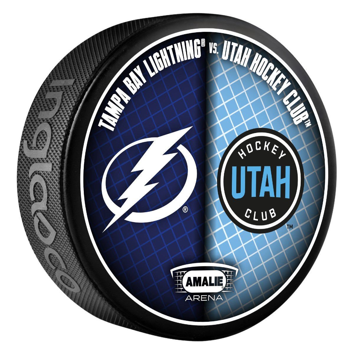 Tampa Bay Lightning Limited Edition Match-Up Puck vs Utah