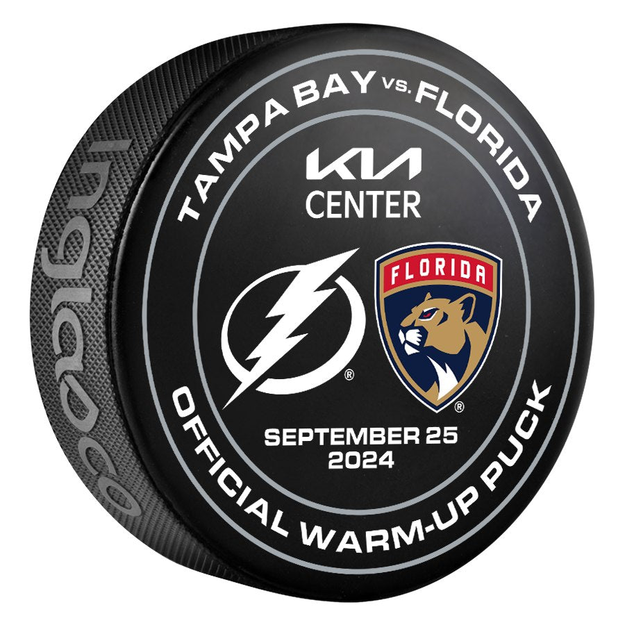 Tampa Bay Lightning 2024-25 Preseason Orlando Warm-up-used Puck