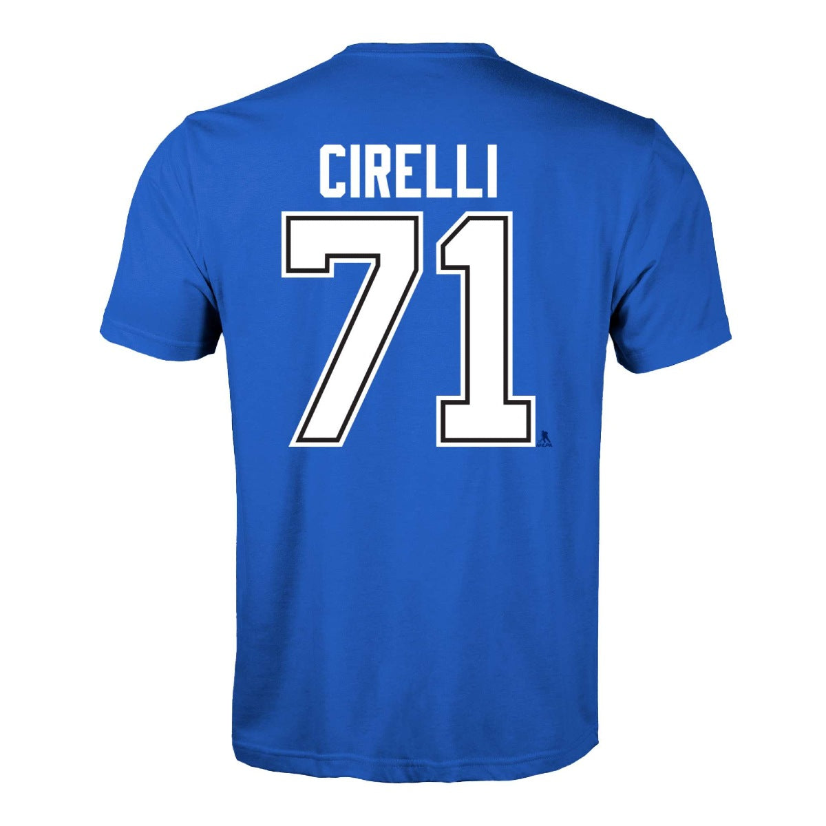 Tampa Bay Lightning Levelwear Anthony Cirelli Blue Name & Number Tee