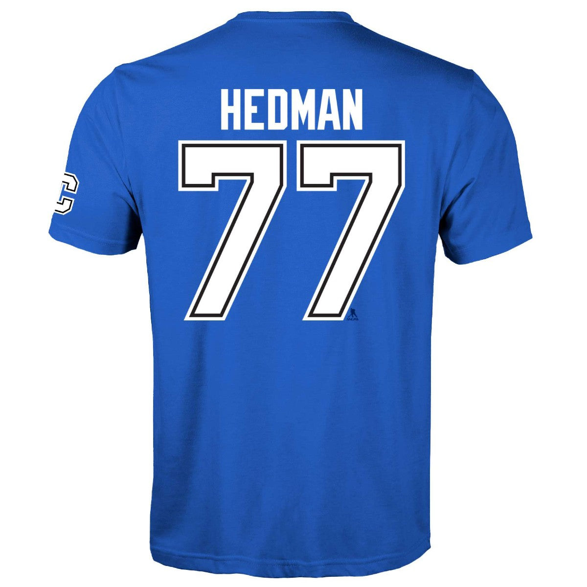 Tampa Bay Lightning Levelwear Victor Hedman Blue Name & Number Tee