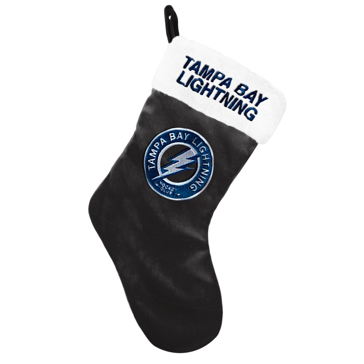 Tampa Bay Lightning Black 3rd Jersey Embroidered Holiday Stocking