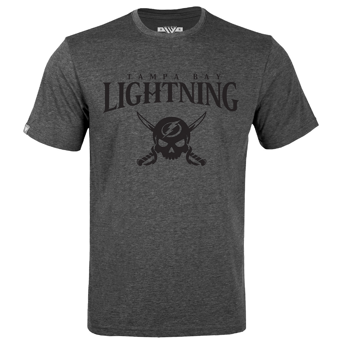 Tampa Bay Lightning Gasparilla Levelwear Heather Charcoal Richmond Tee