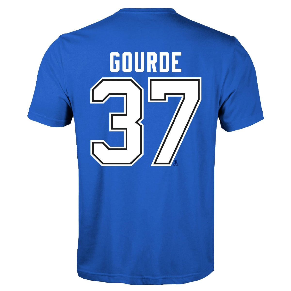 Tampa Bay Lightning Levelwear Yanni Gourde Blue Name & Number Tee
