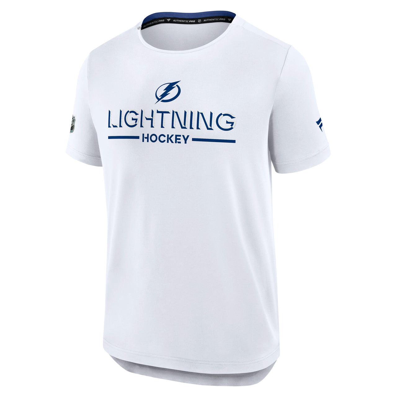 Men's Tampa Bay Lightning Fanatics Authentic Pro Locker Room White Rink Tech Tee