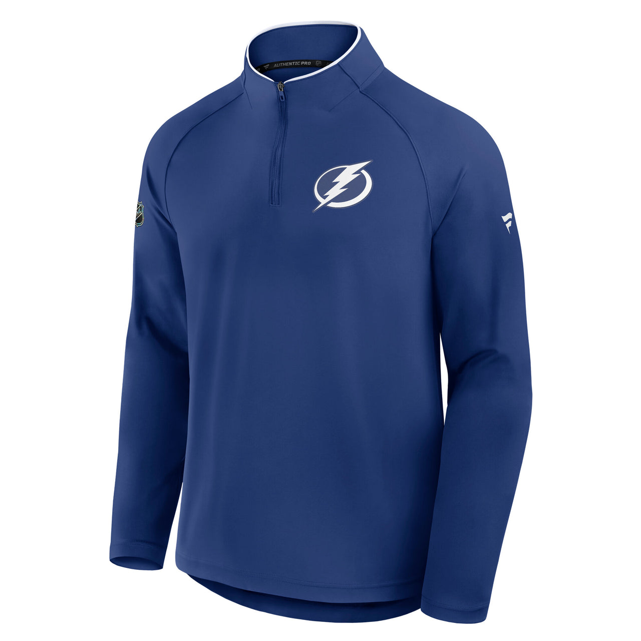 Men's Tampa Bay Lightning Fanatics Authentic Pro Locker Room Blue Rink 1/4 Zip