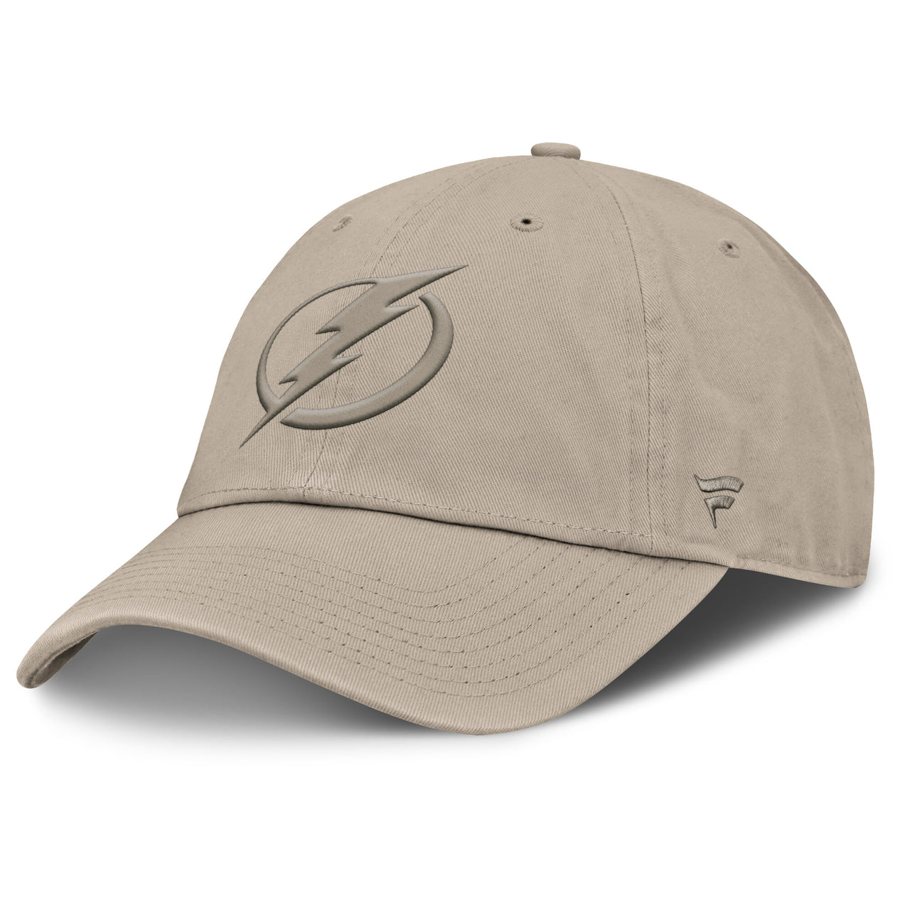 Tampa Bay Lightning Fanatics Authentic Pro Road Adjustable Tan Hat