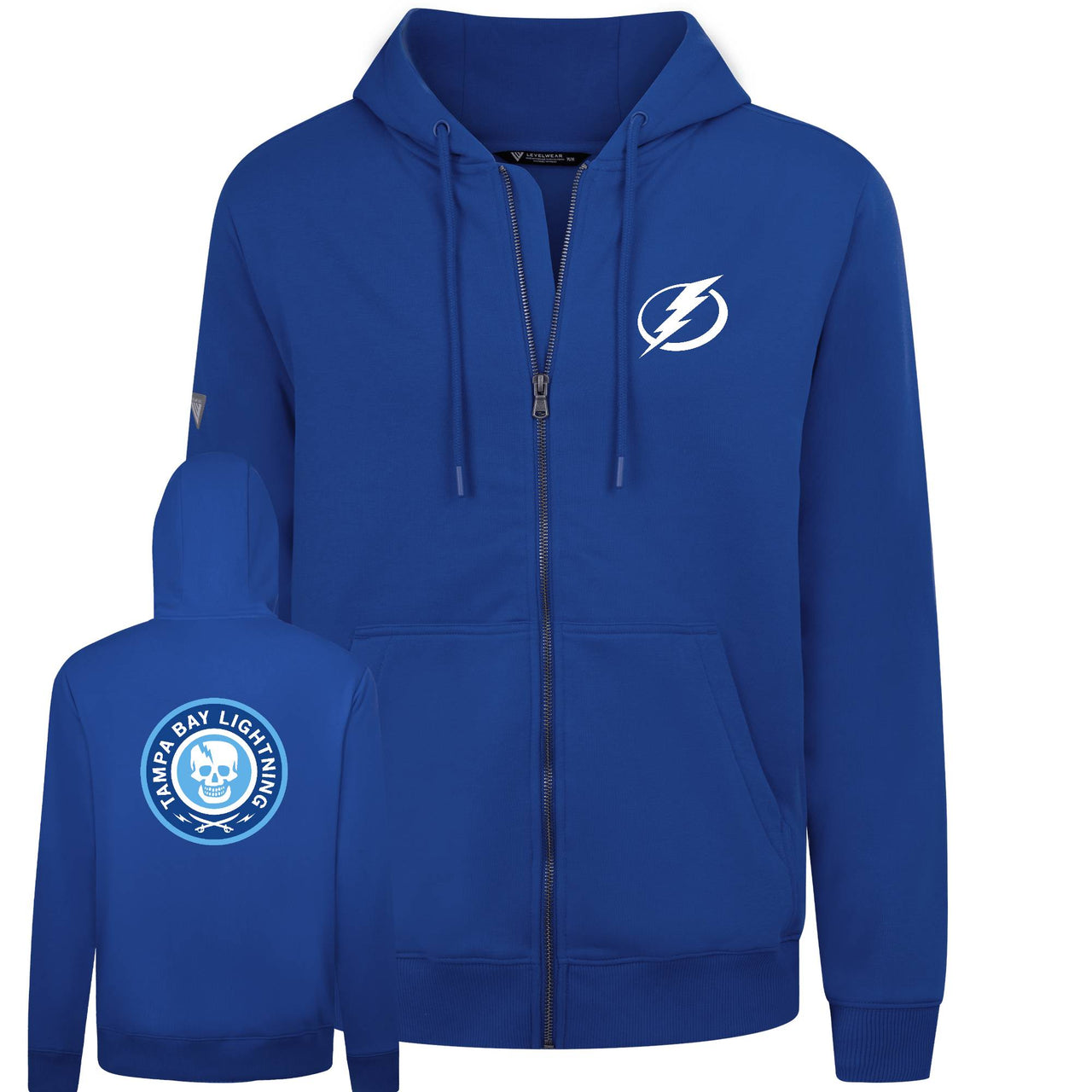 Men's Tampa Bay Lightning 2026 Stadium Series Blue Podium Full Zip Hoodie