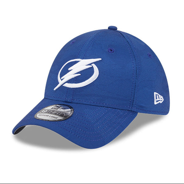 Tampa Bay Lightning Shoulder Patch Logo New Era 39THIRTY Tonal Camo Flex-Fit Hat