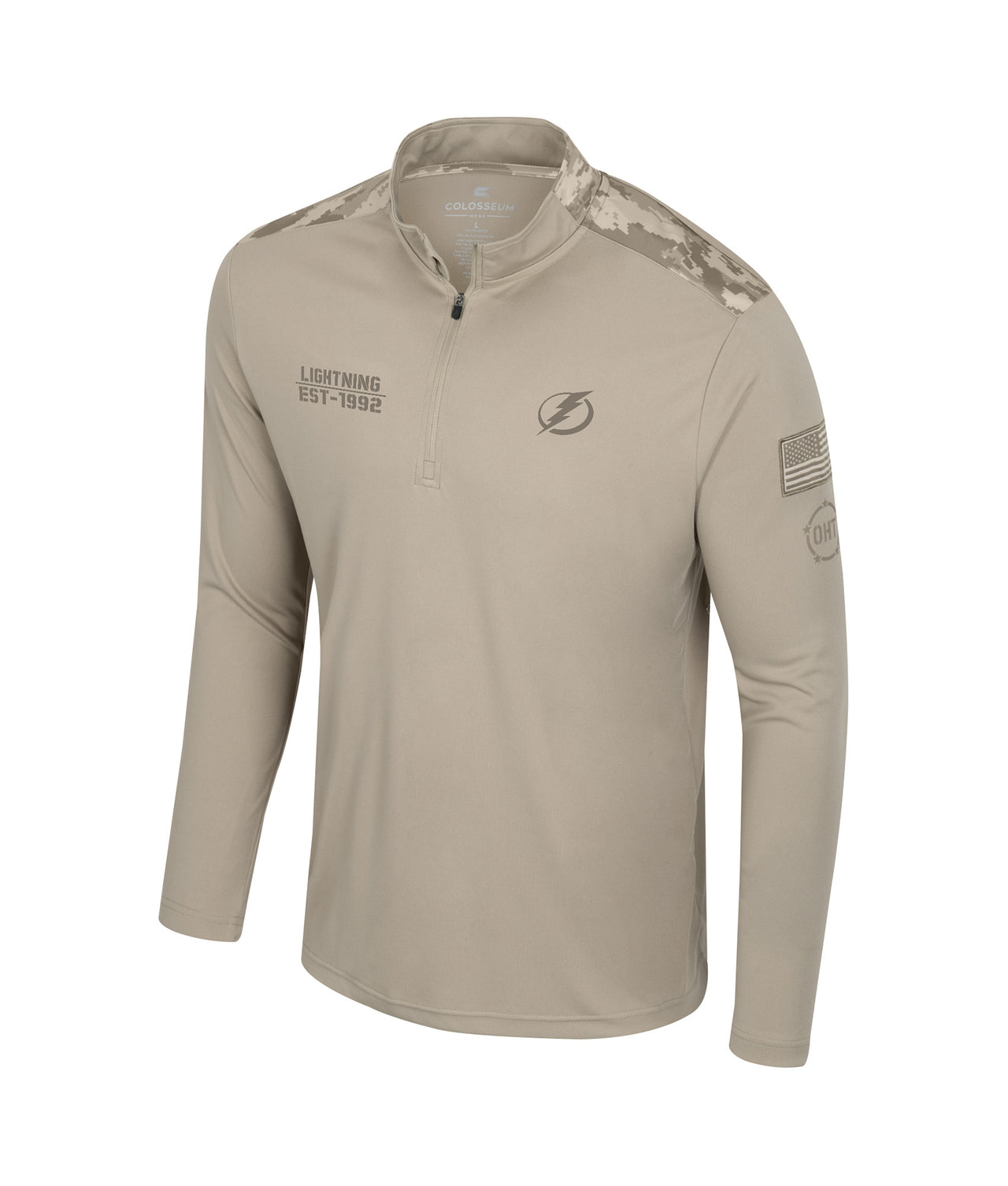 Men's Tampa Bay Lightning Colosseum OHT Military Appreciation Battalion Lightweight 1/4 Zip