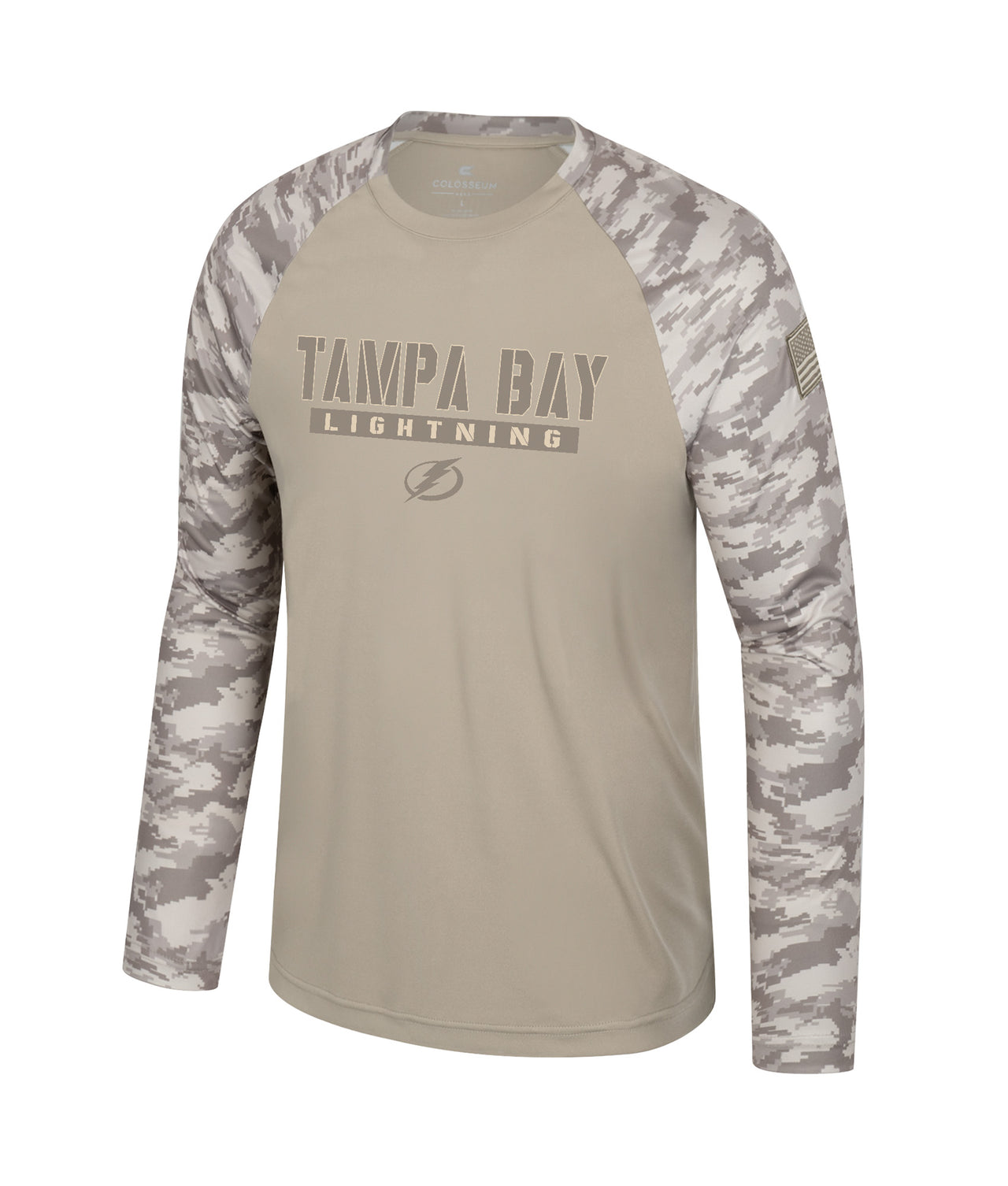 Men's Tampa Bay Lightning Colosseum OHT Battalion Military Appreciation Long Sleeve Shirt