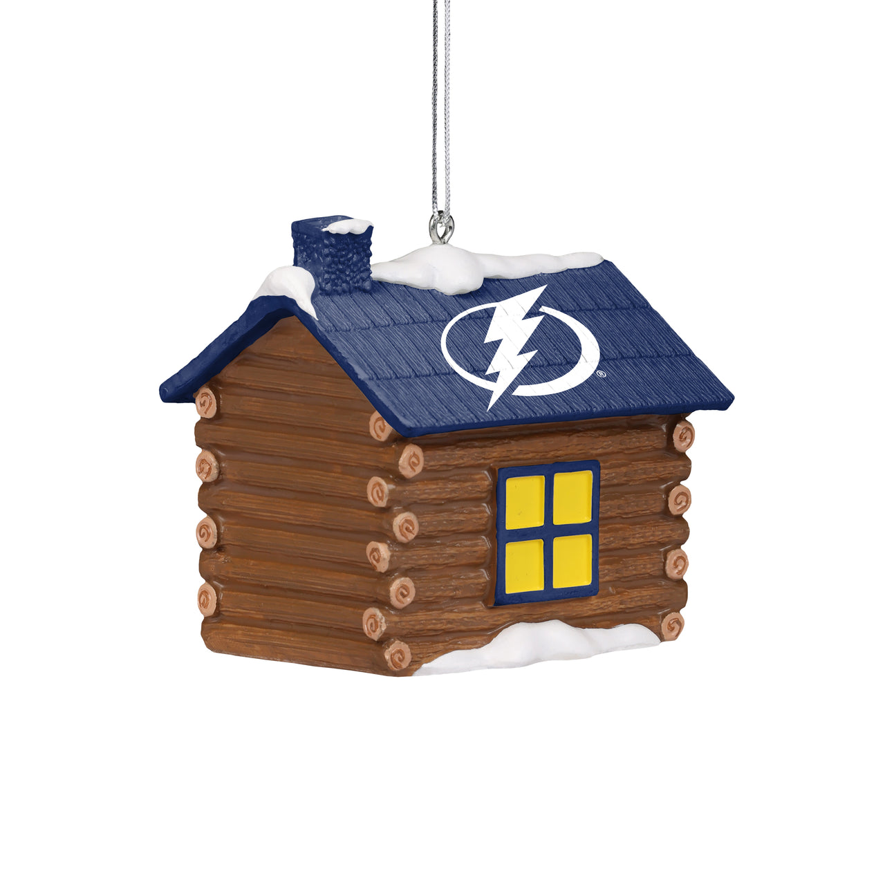 Tampa Bay Lighting Log Cabin Ornament