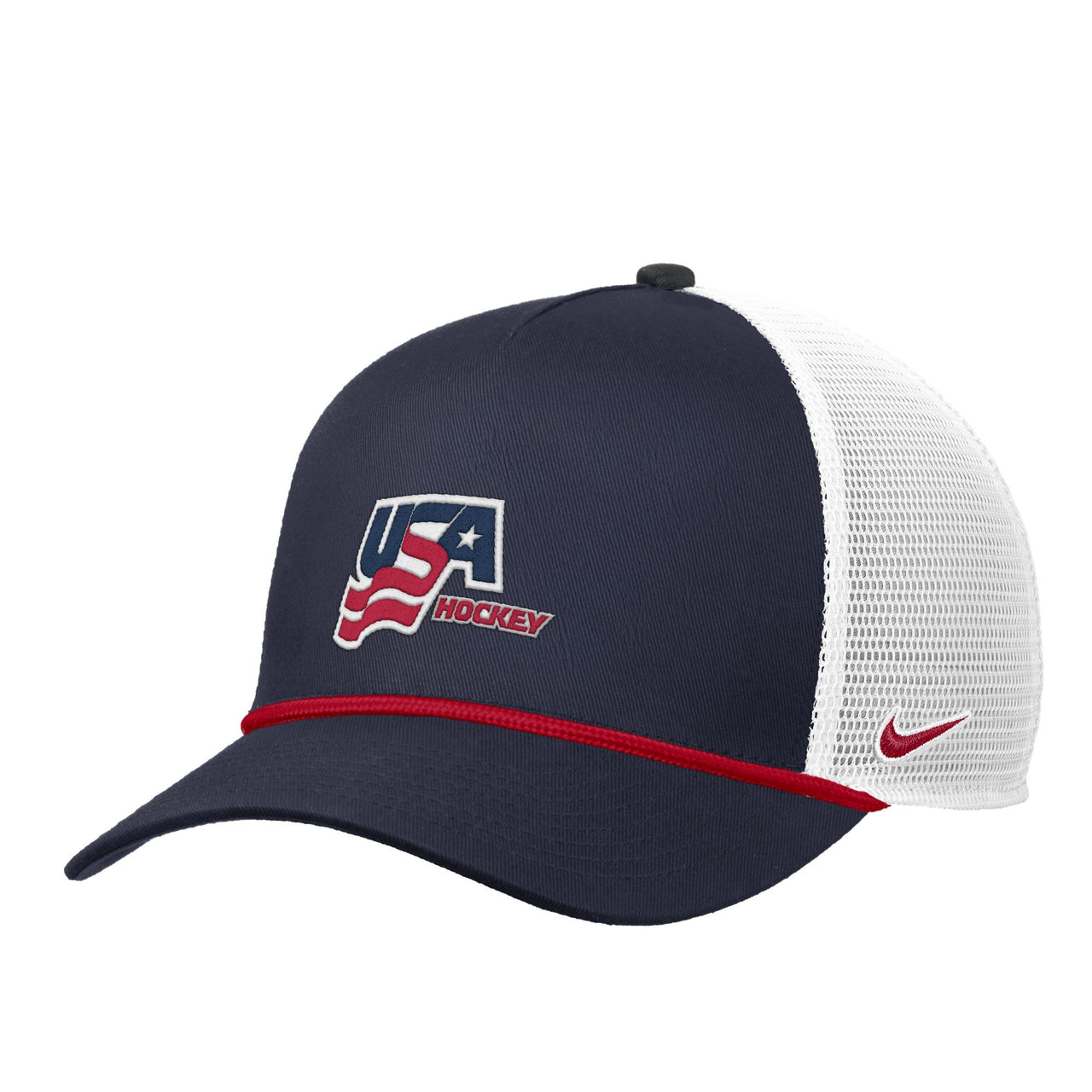 Men's Nike Team USA Hockey Adjustable White 2-Tone Rope Hat