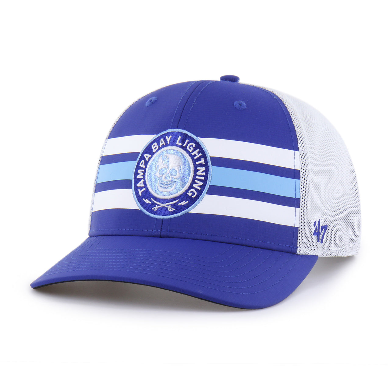 Men's Tampa Bay Lightning 2026 Stadium Series Adjustable 3-Stripe Trucker Hat