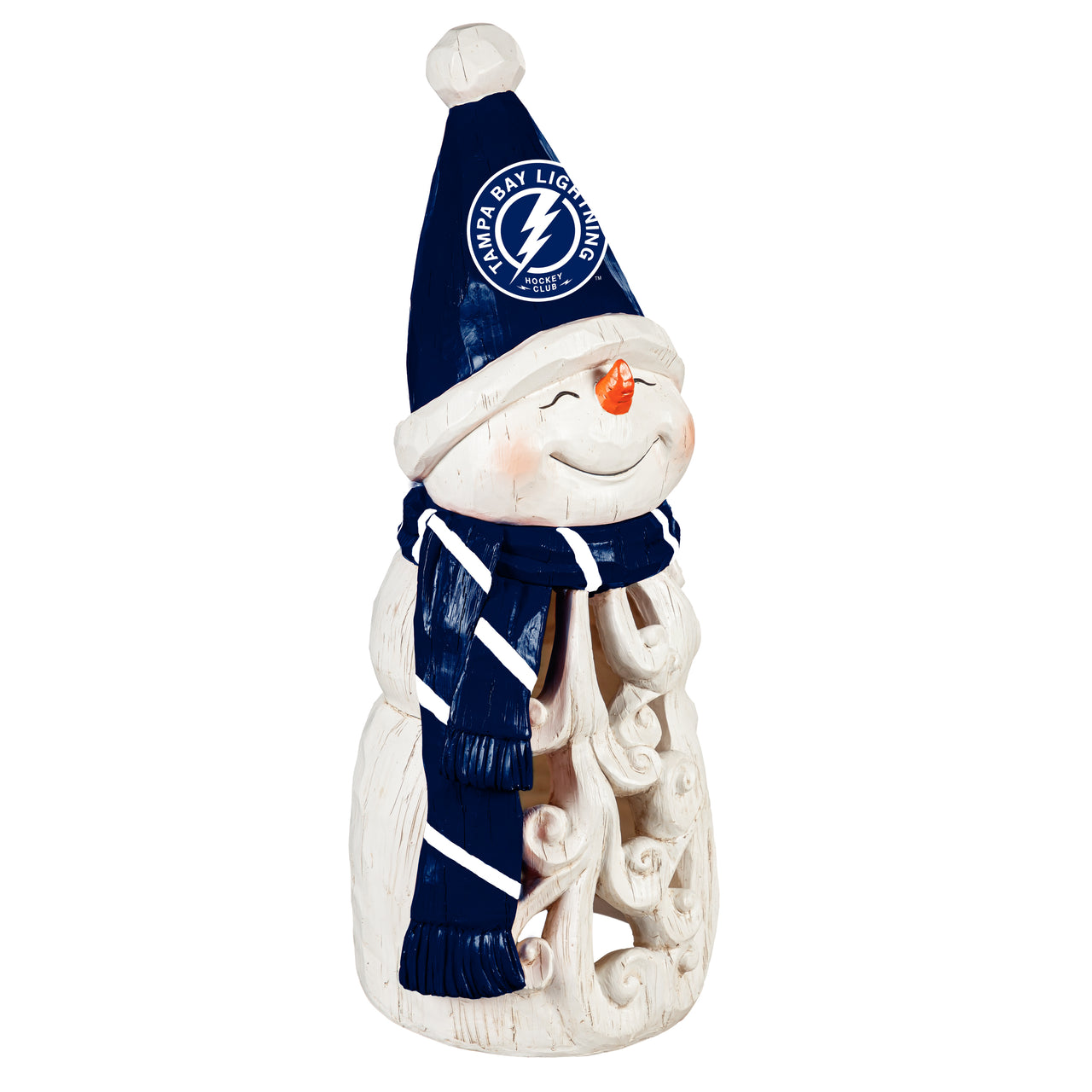 Tampa Bay Lighting Holiday Snowman 8 In. Light Up
