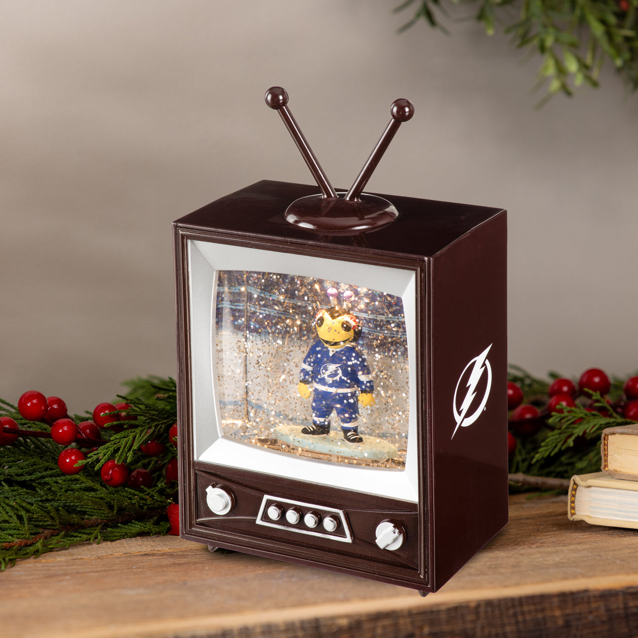 Tampa Bay Lighting Vintage TV Water Lantern Light Up