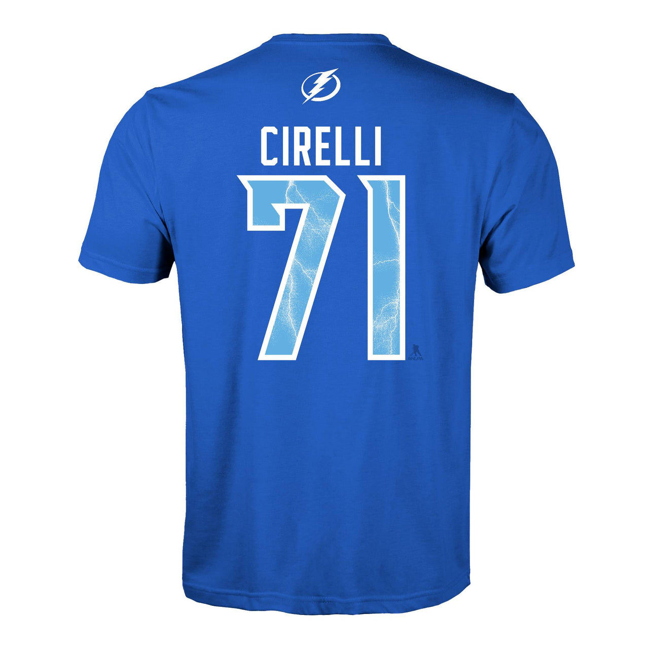 Tampa Bay Lightning 2026 Stadium Series Cirelli Blue Name & Number Tee