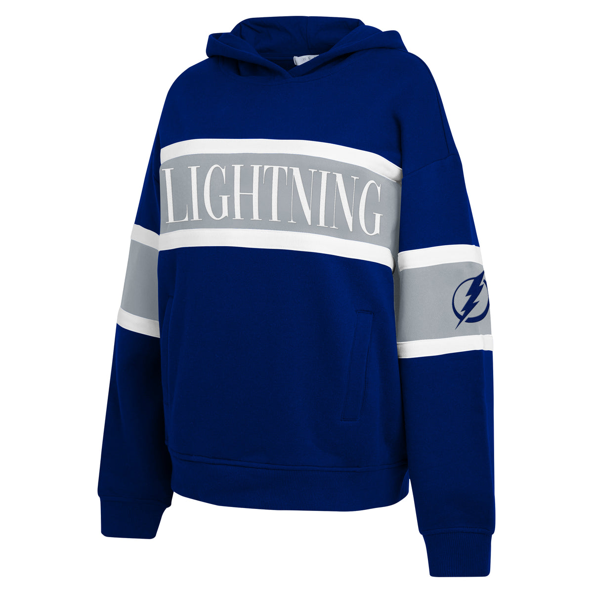 Women's Tampa Bay Lightning WEAR by Erin Andrews Color Block Hoodie