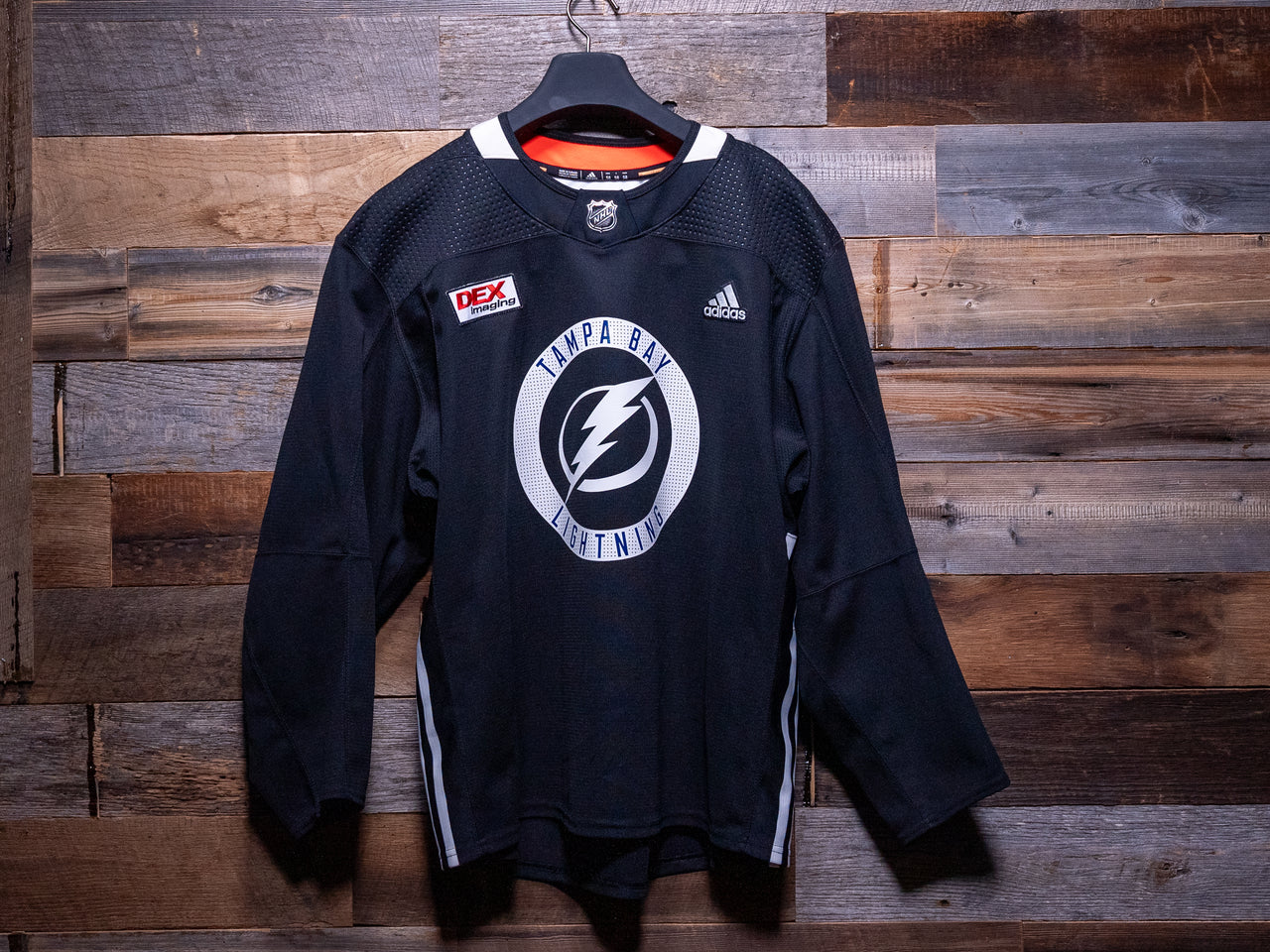 Victor Hedman BLACK adidas Tampa Bay Lightning Training Camp-Worn Jersey