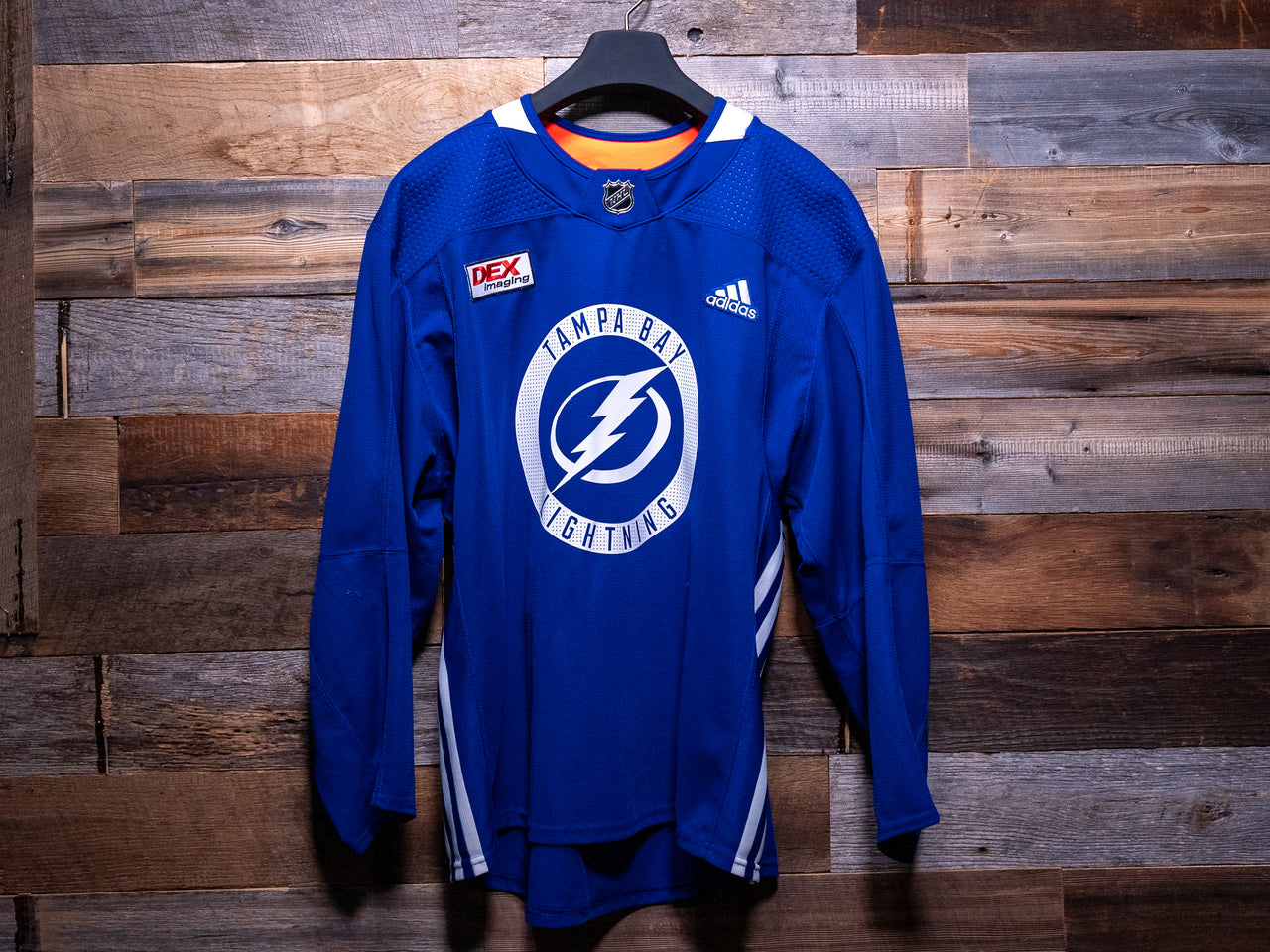 Victor Hedman BLUE adidas Tampa Bay Lightning Training Camp-Worn Jersey