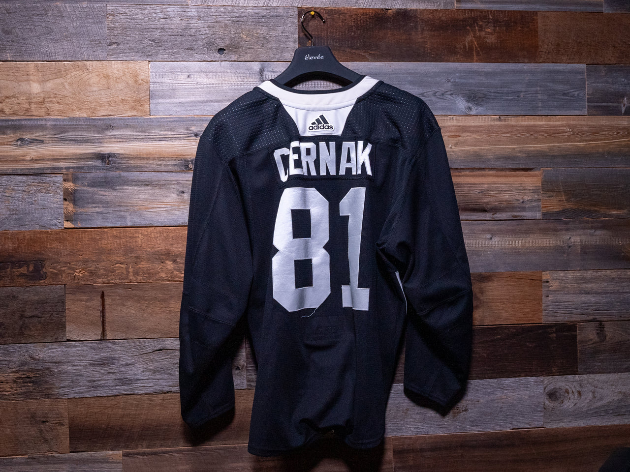 Erik Cernak BLACK adidas Tampa Bay Lightning Training Camp-Worn Jersey